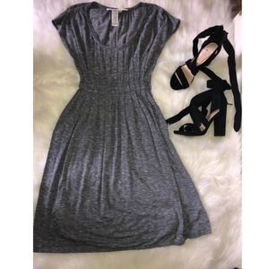 Gray flowy dress